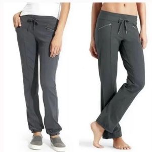 Athleta Metro Slouch Pant Drawstring Charcoal‎ Gray Size Small